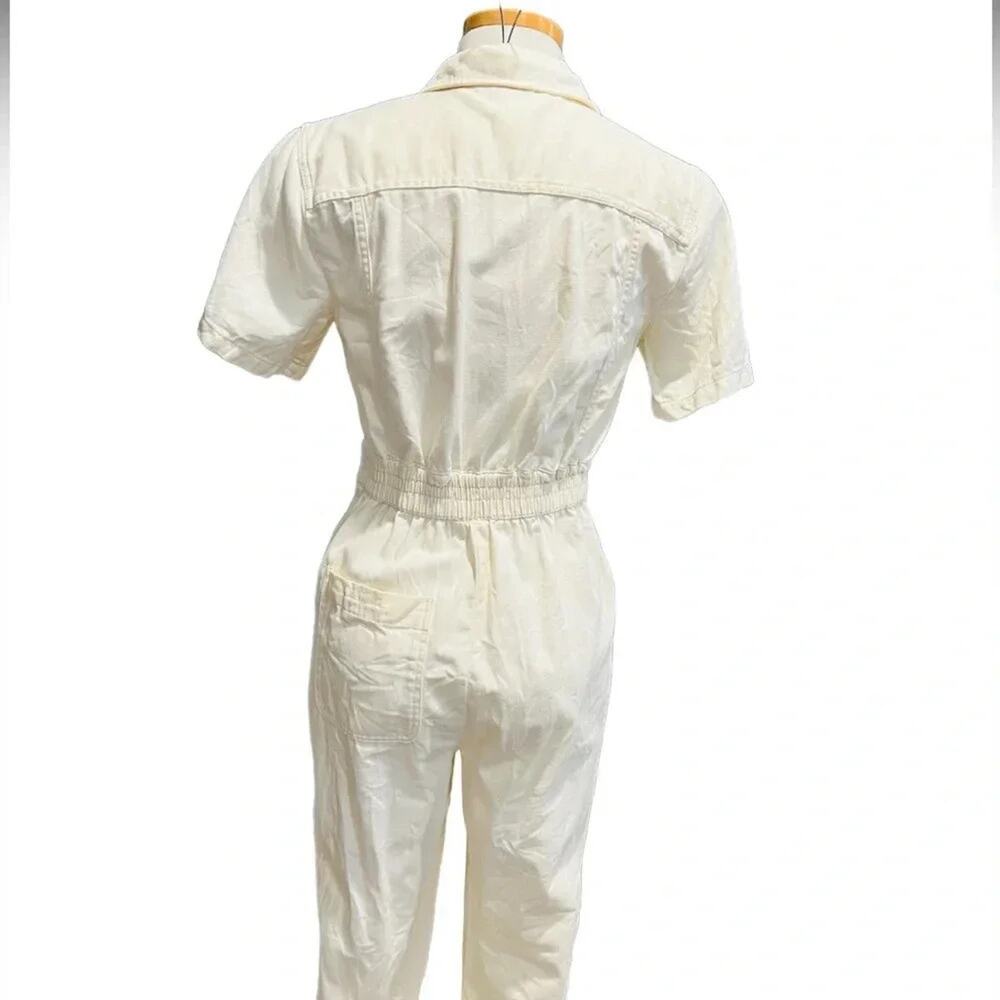 BDG Lizzy Coverall Jumpsuit Ivory Size M - Picture 12 of 14